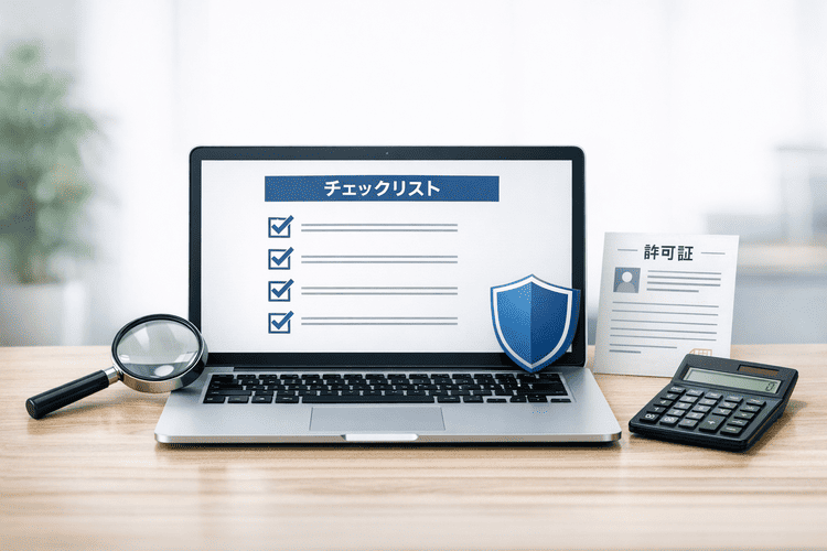 現金化業者の信頼性を確認するイメージ